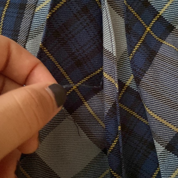 Lands' End Blue Plaid Mini Skirt - Picture 9 of 12